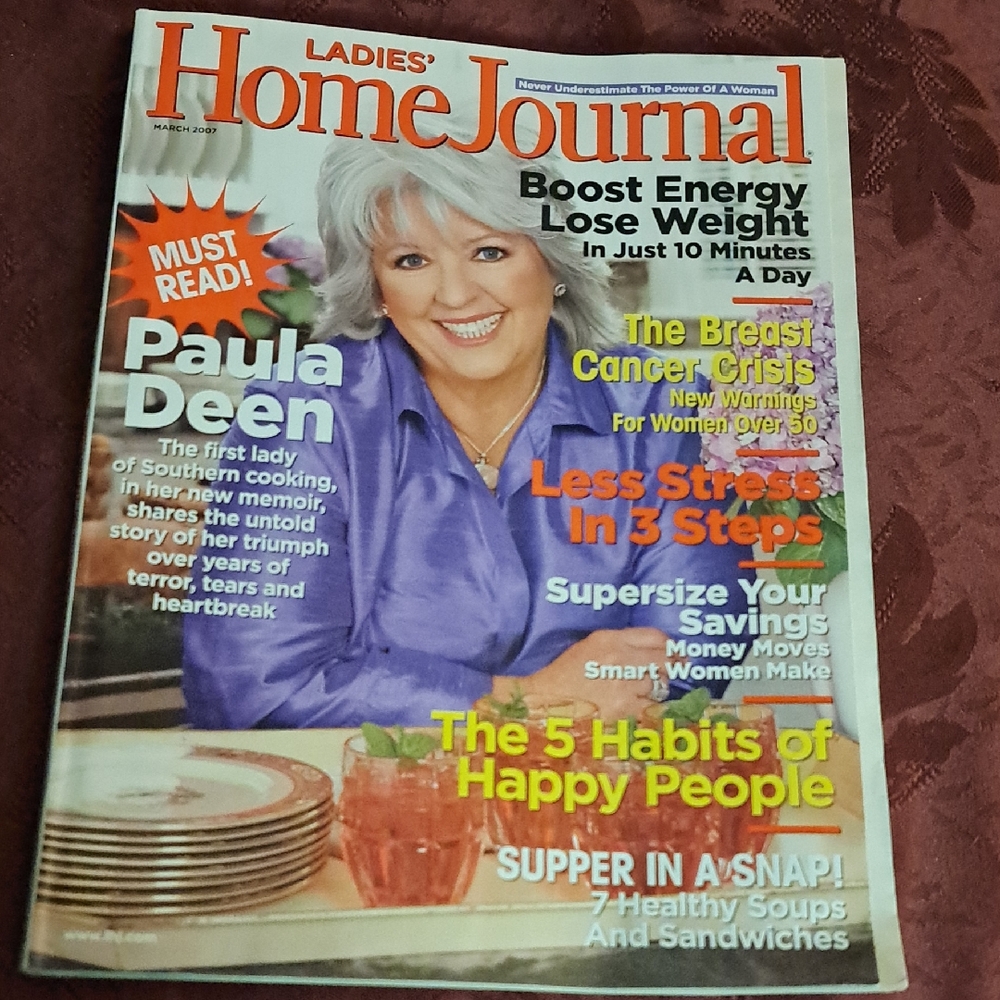 Ladies Home Journal March 2007 Cover: Paula Deen